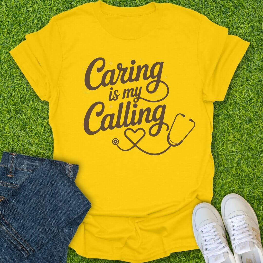 T-Shirt Daisy / S Caring Is My Calling Tee