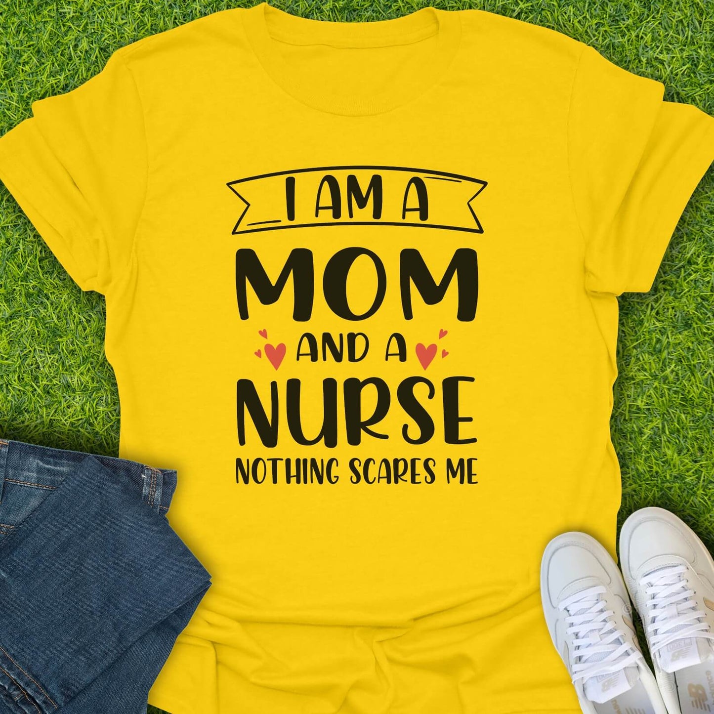 T-Shirt Daisy / S I'm A Mom & A Nurse Tee