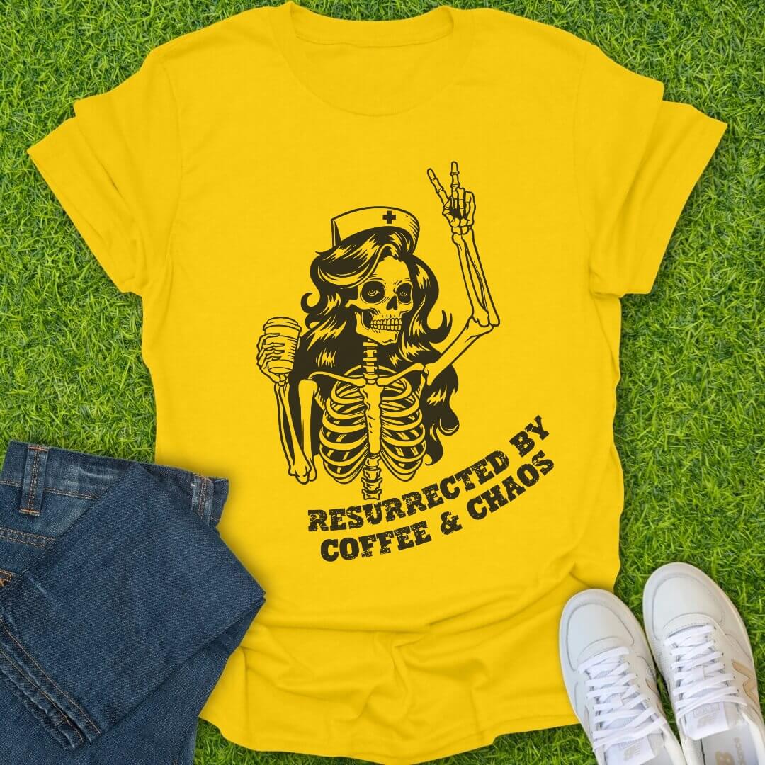 T-Shirt Daisy / S Resurrected By Coffee & Chaos Tee
