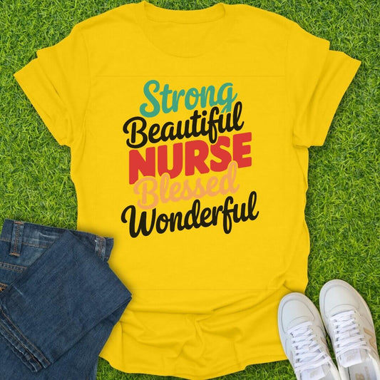 T-Shirt Daisy / S Strong Beautiful Nurse Tee