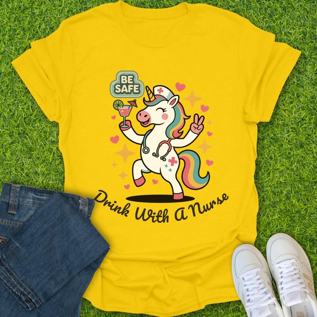 T-Shirt Daisy / S Unicorn RN Happy Hour Tee