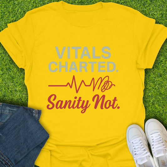 T-Shirt Daisy / S Vitals Charted Sanity Not Tee