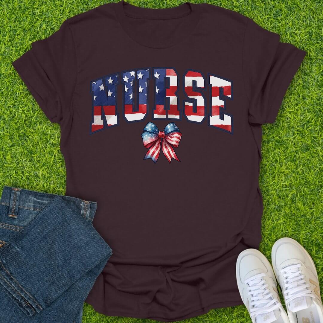 T-Shirt Dark Chocolate / S All American Nurse Tee