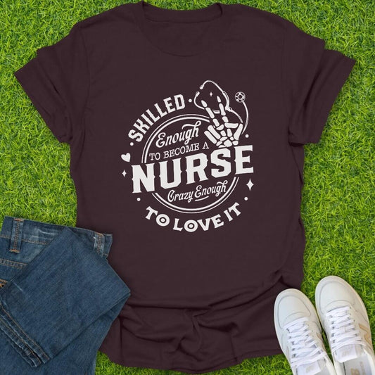 T-Shirt Dark Chocolate / S Crazy Enough To Love It Tee