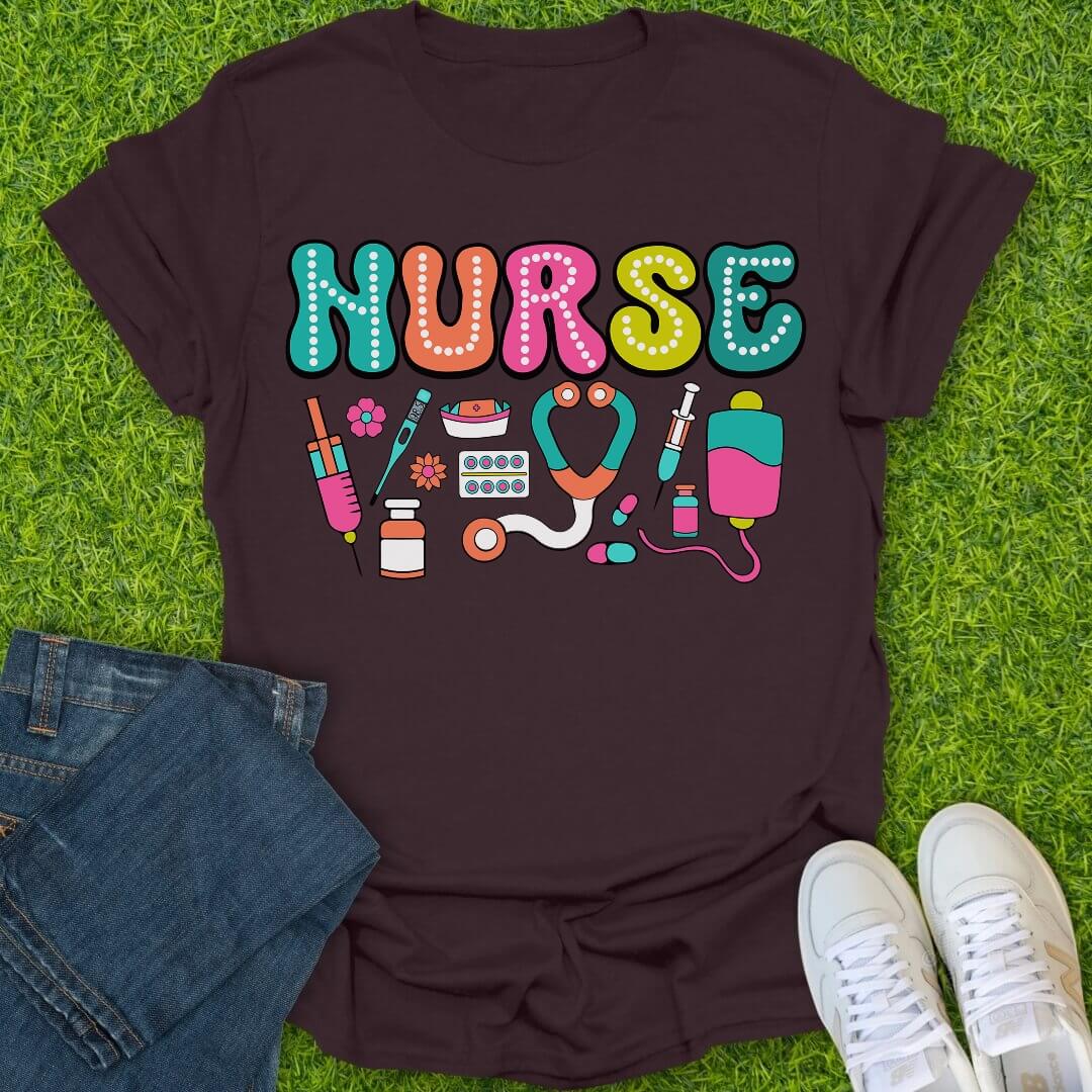 T-Shirt Dark Chocolate / S Doodle Pop Tee