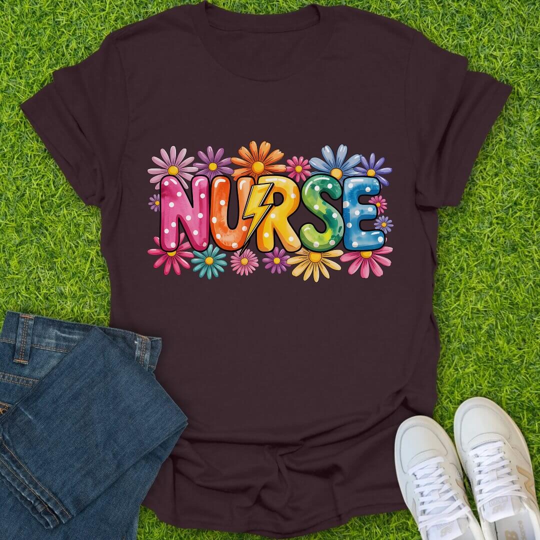 T-Shirt Dark Chocolate / S Electric Daisies Tee