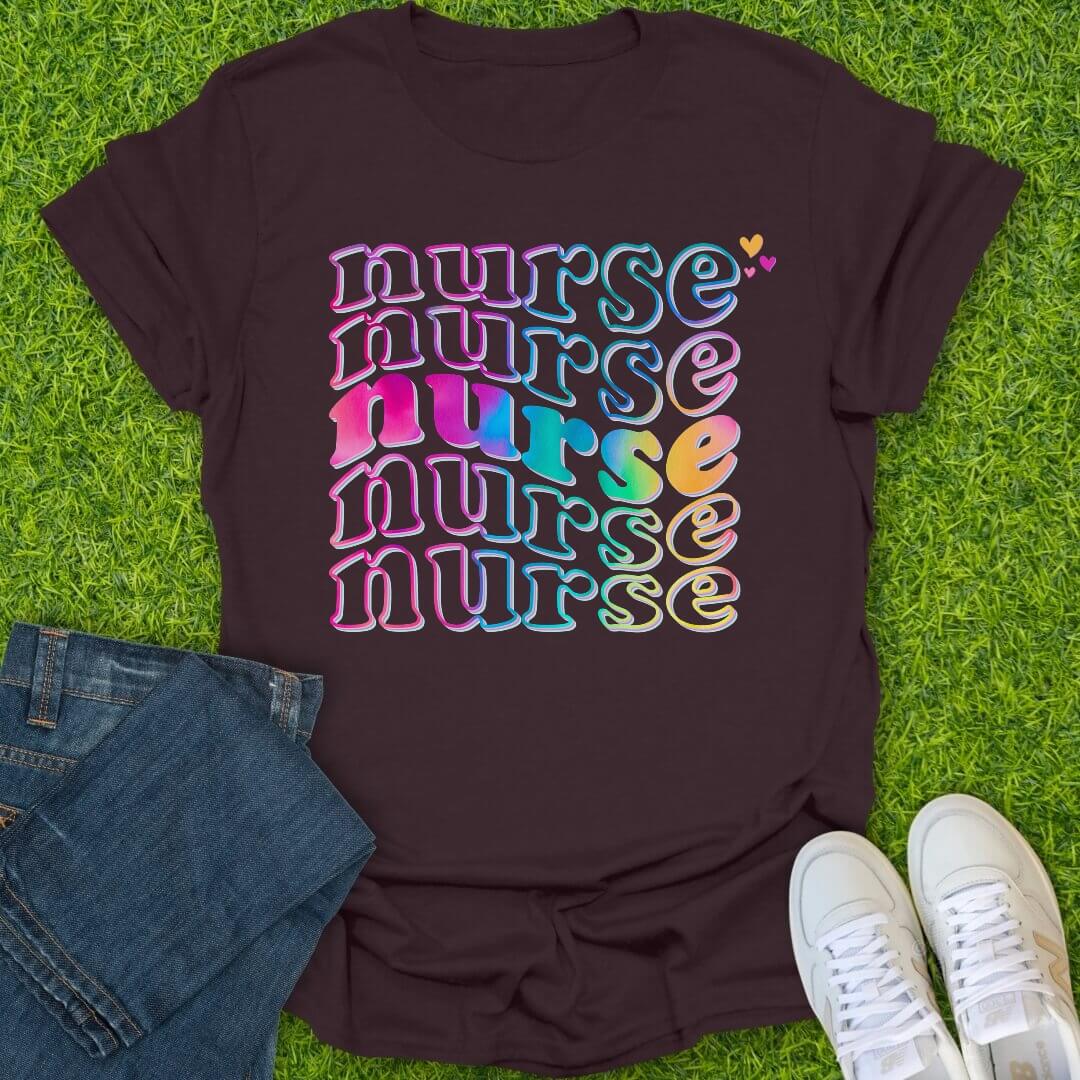 T-Shirt Dark Chocolate / S Groovy Nurse Tee