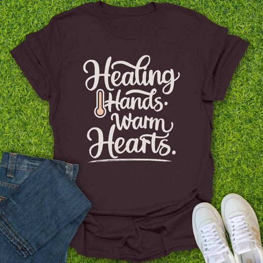 T-Shirt Dark Chocolate / S Healing Hands Tee