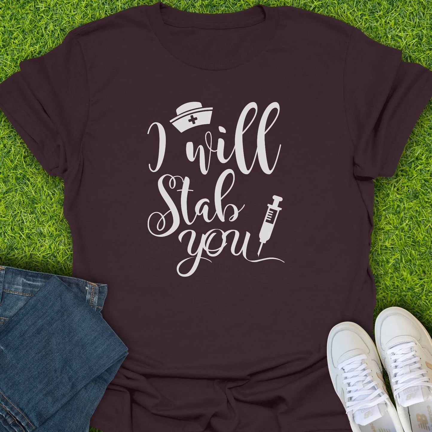 T-Shirt Dark Chocolate / S I Will Stab You Tee