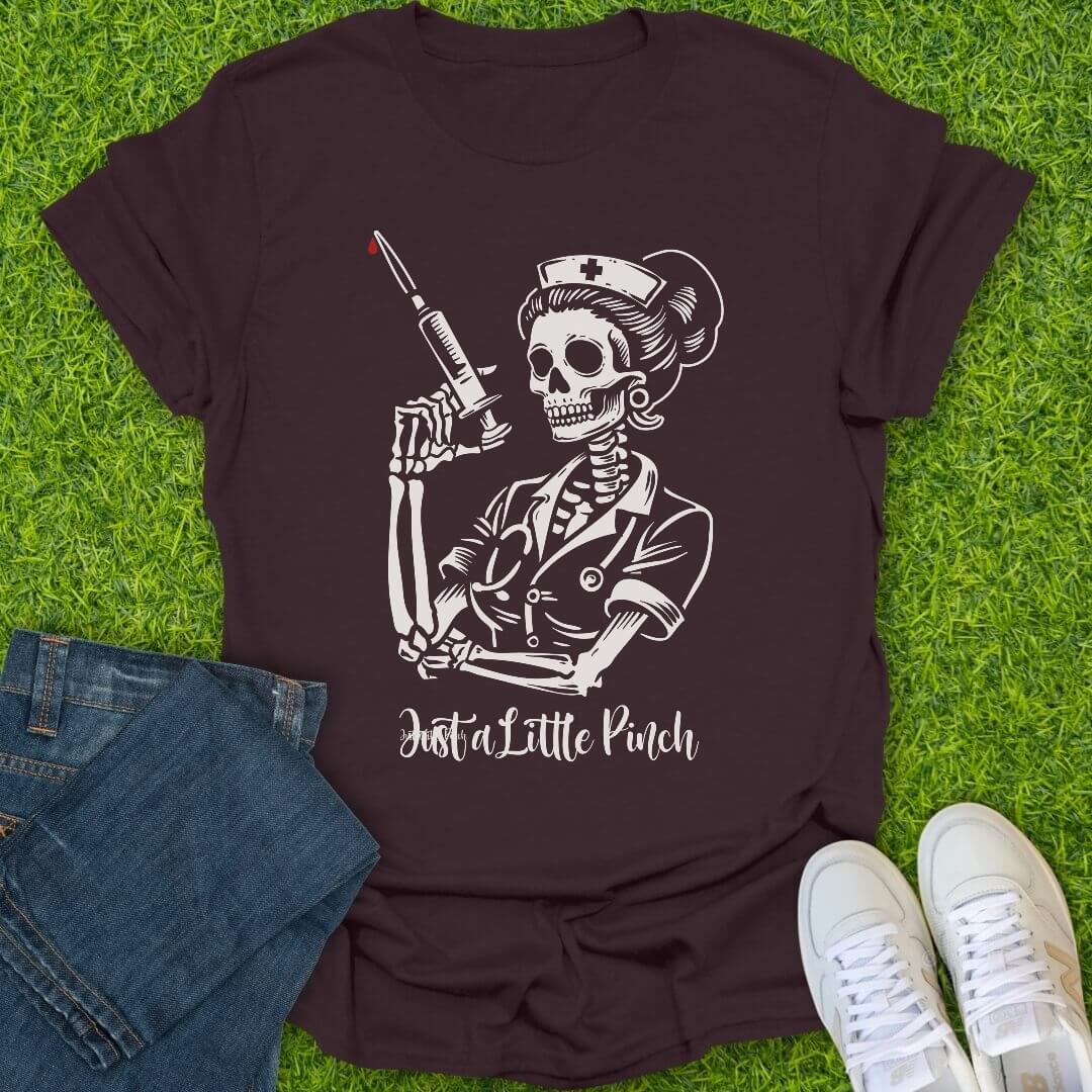 T-Shirt Dark Chocolate / S Just a Little Pinch Tee