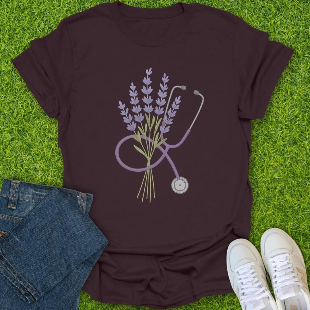 T-Shirt Dark Chocolate / S Lavender Tee