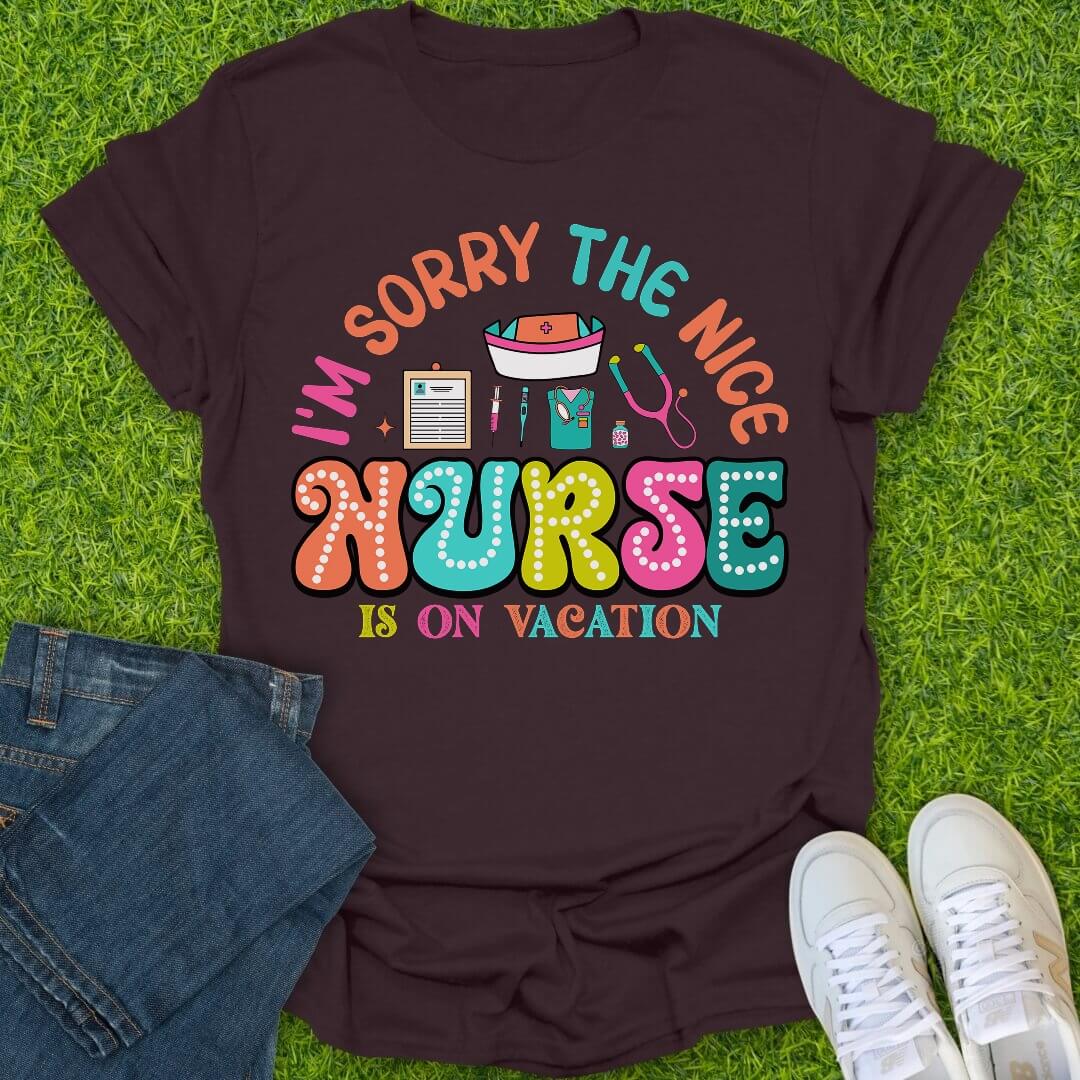 T-Shirt Dark Chocolate / S On Vacation Tee