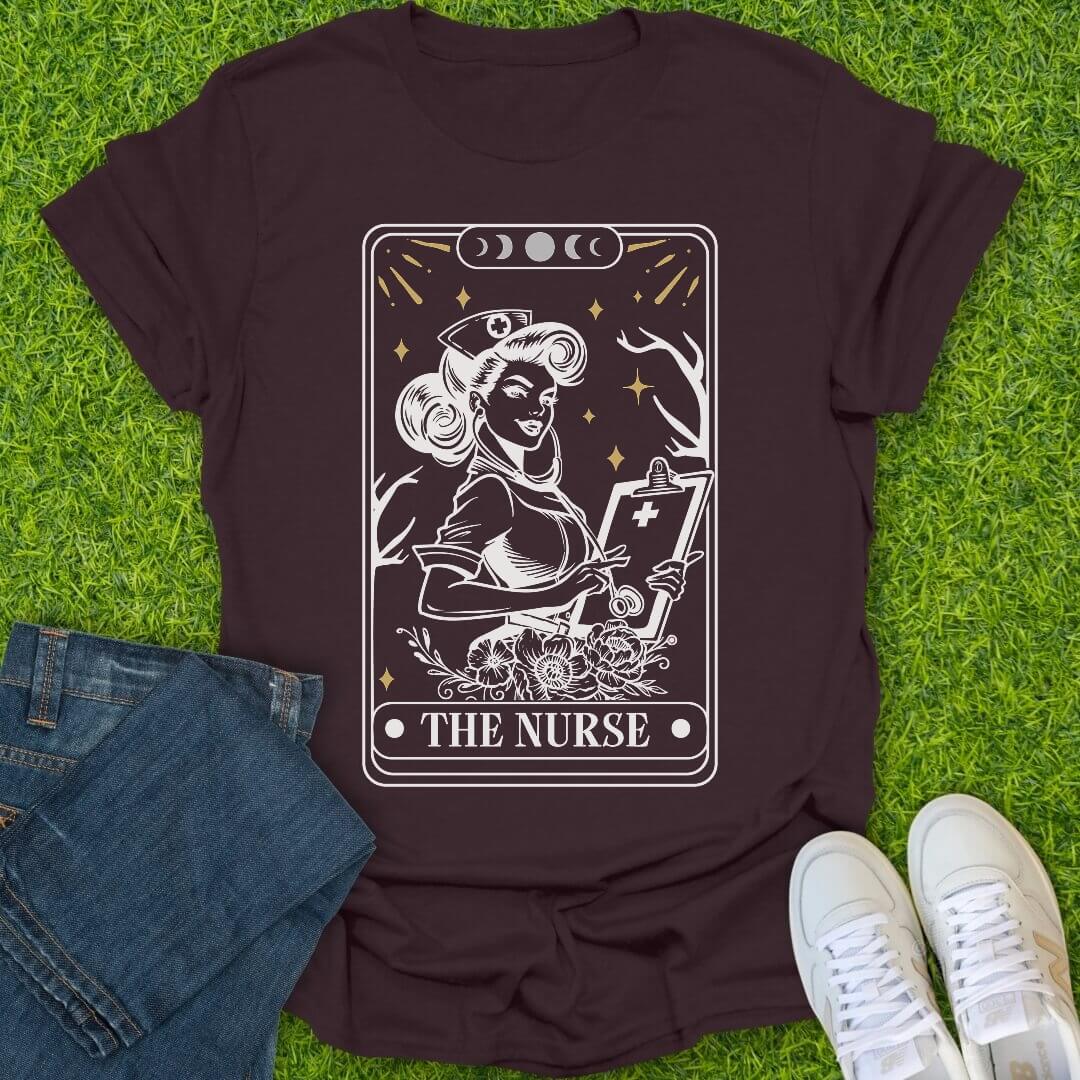 T-Shirt Dark Chocolate / S The Nurse - Major Arcana Tee