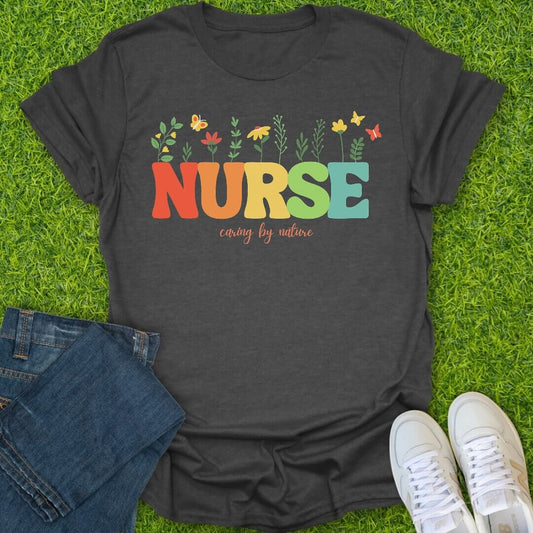 T-Shirt Dark Heather / S Caring By Nature Tee