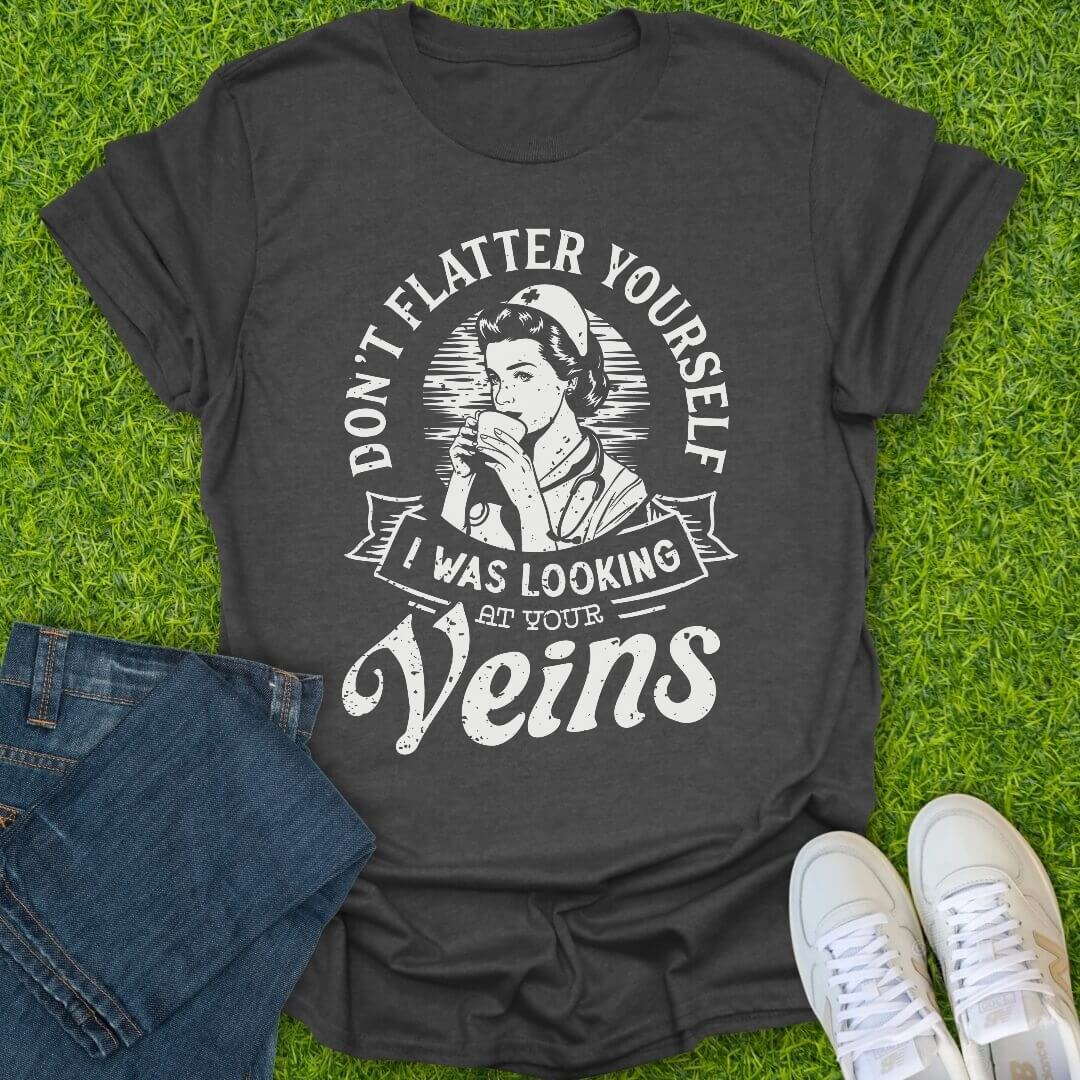 T-Shirt Dark Heather / S Don't Flatter Yourself Tee