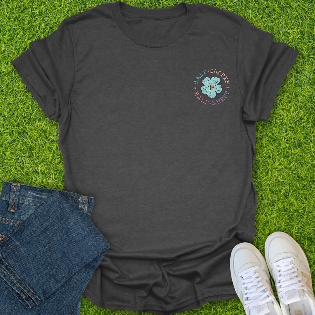 T-Shirt Dark Heather / S Fueled & Flourishing Tee