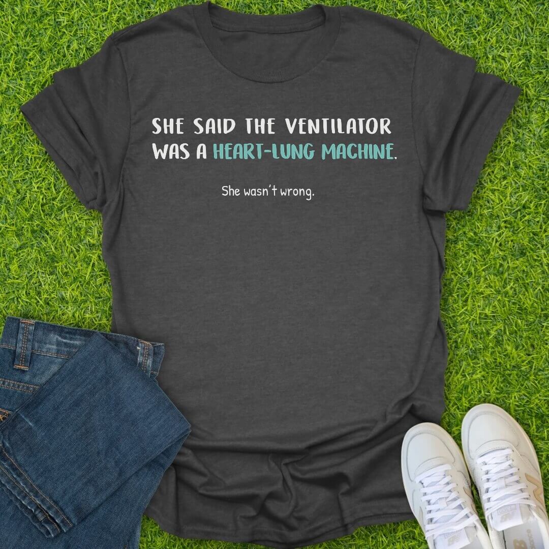 T-Shirt Dark Heather / S Heart Lung Machine Tee