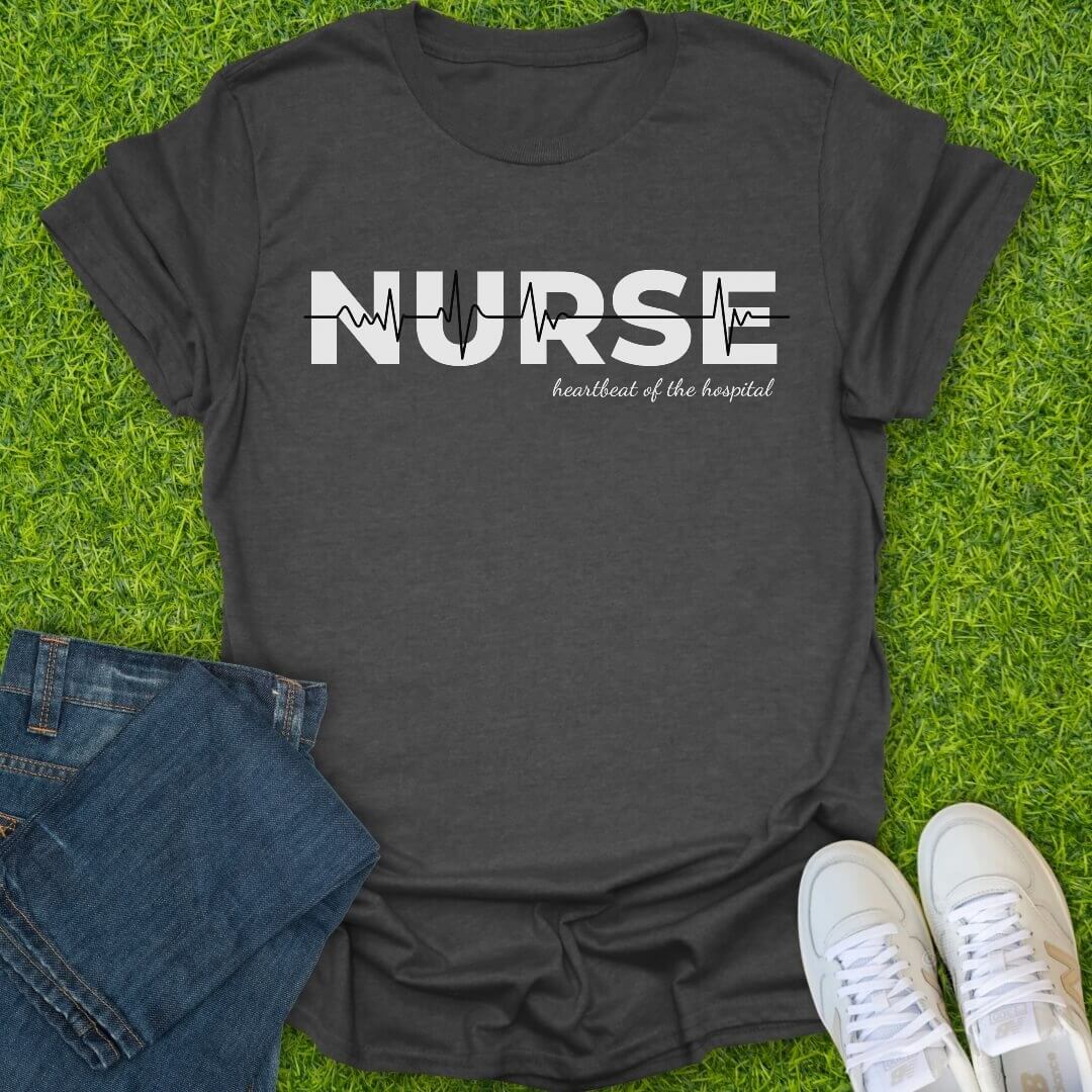 T-Shirt Dark Heather / S Heartbeat Hospital Tee