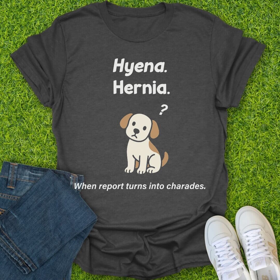 T-Shirt Dark Heather / S Hyena Hernia Tee