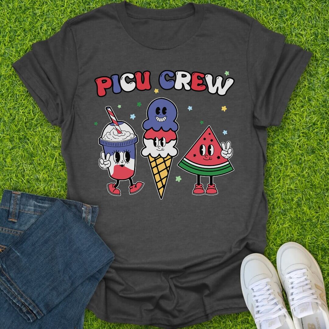 T-Shirt Dark Heather / S PICU Crew Tee
