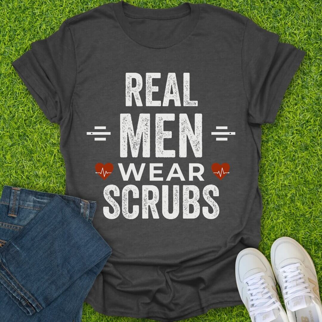 T-Shirt Dark Heather / S Real Men Tee