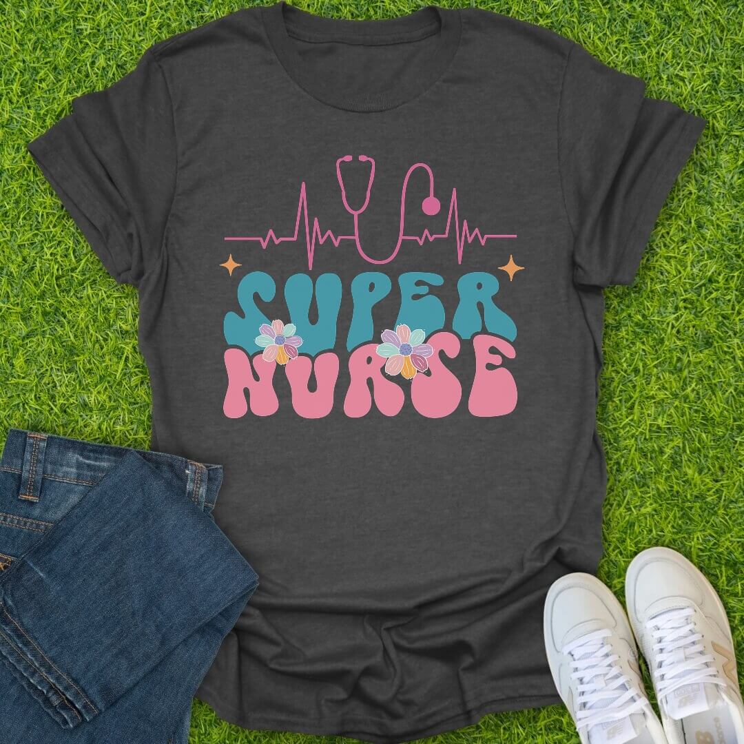 T-Shirt Dark Heather / S Super Nurse Energy Tee