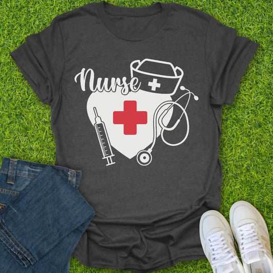 T-Shirt Dark Heather / S Symbol of Care Tee