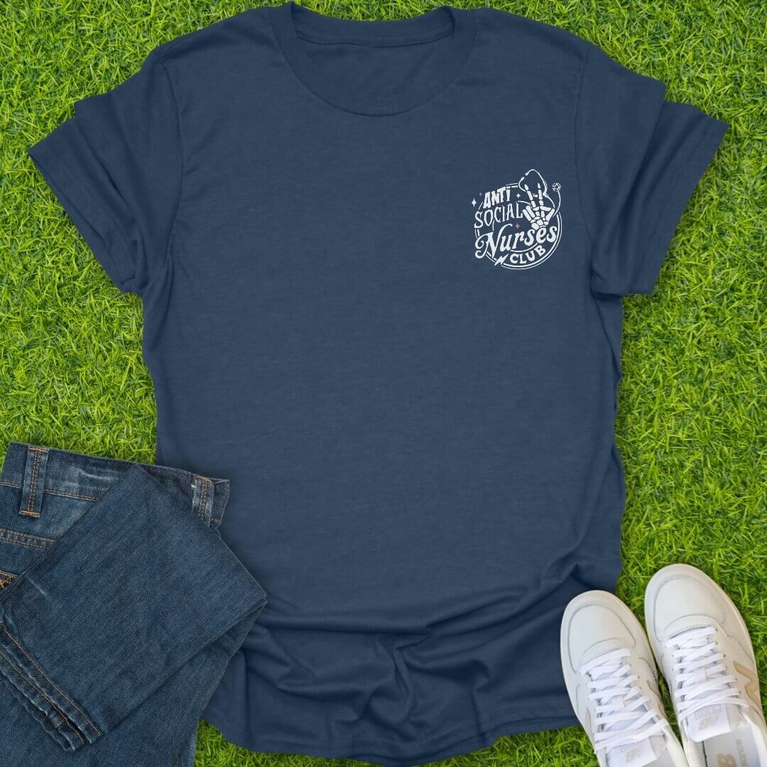 T-Shirt Heather Navy / S Anti Social Nurses Club Tee