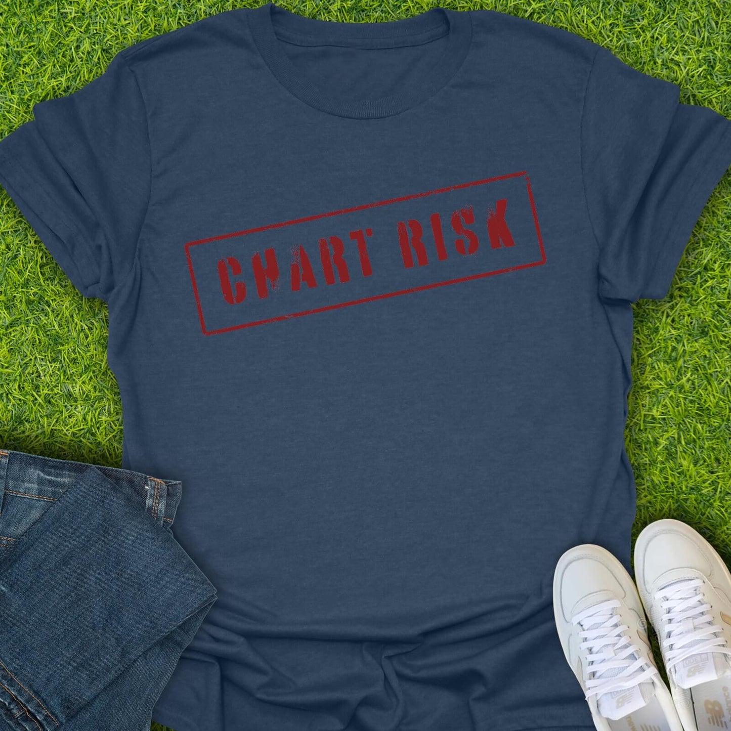 T-Shirt Heather Navy / S Chart Risk Tee