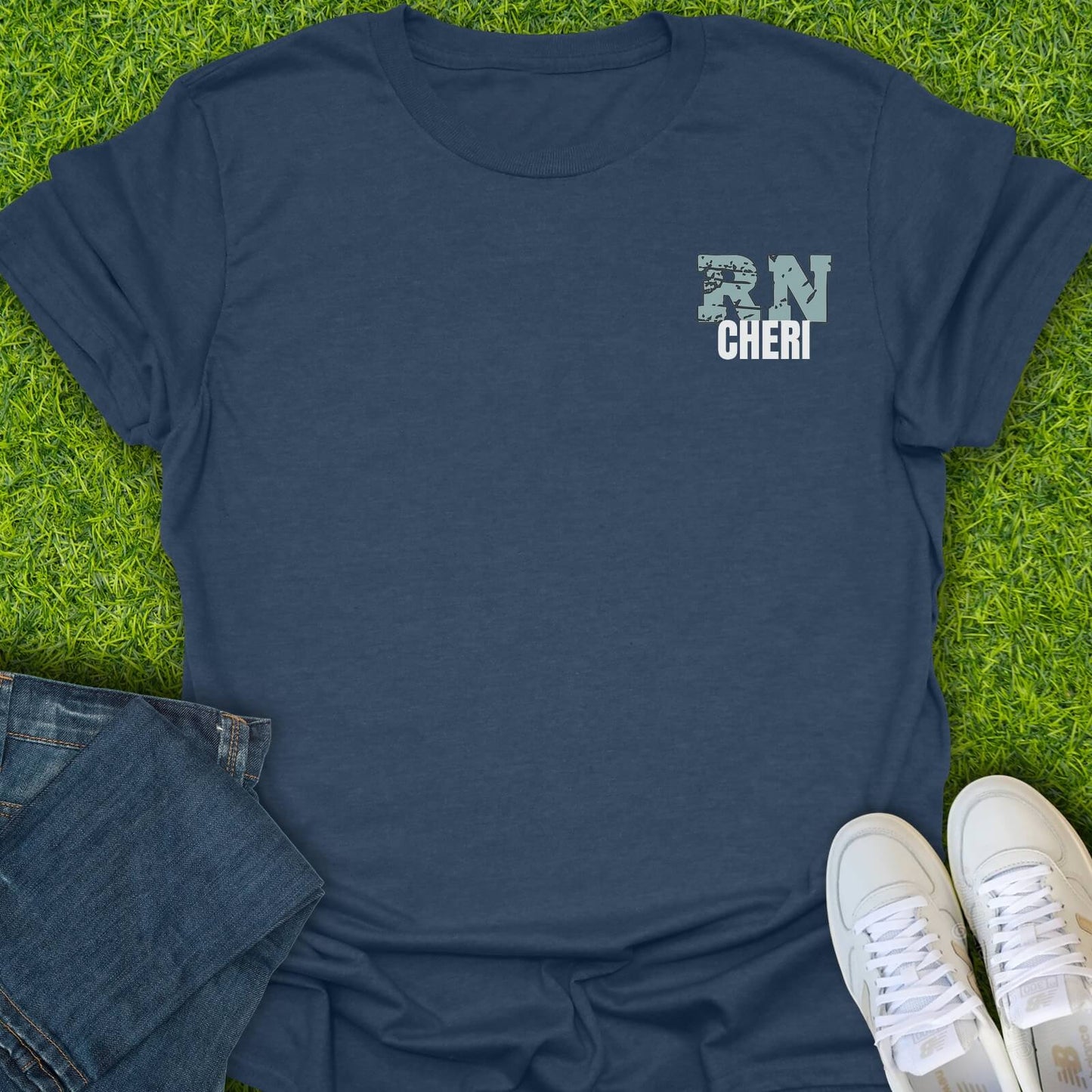 T-Shirt Heather Navy / S Custom RN Identity Tee