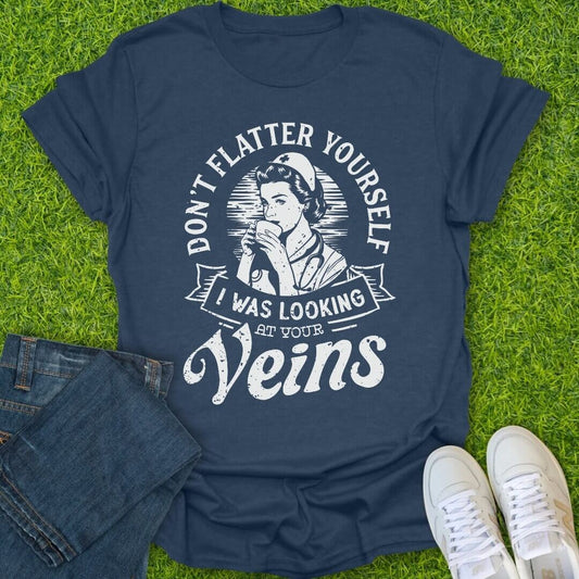 T-Shirt Heather Navy / S Don't Flatter Yourself Tee