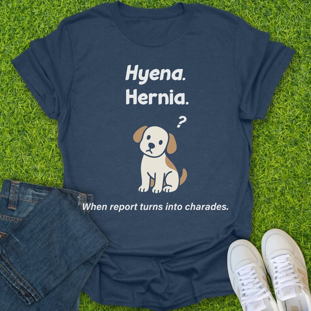 T-Shirt Heather Navy / S Hyena Hernia Tee