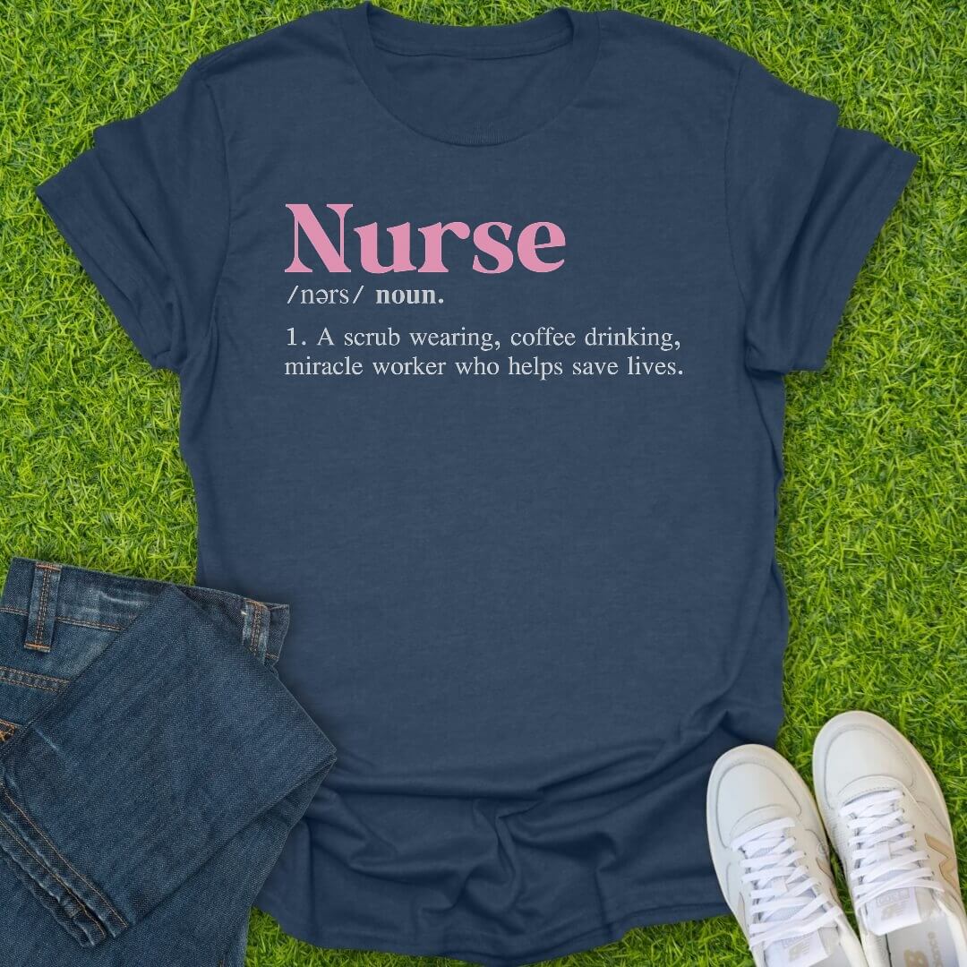 T-Shirt Heather Navy / S Nurse Definition Tee