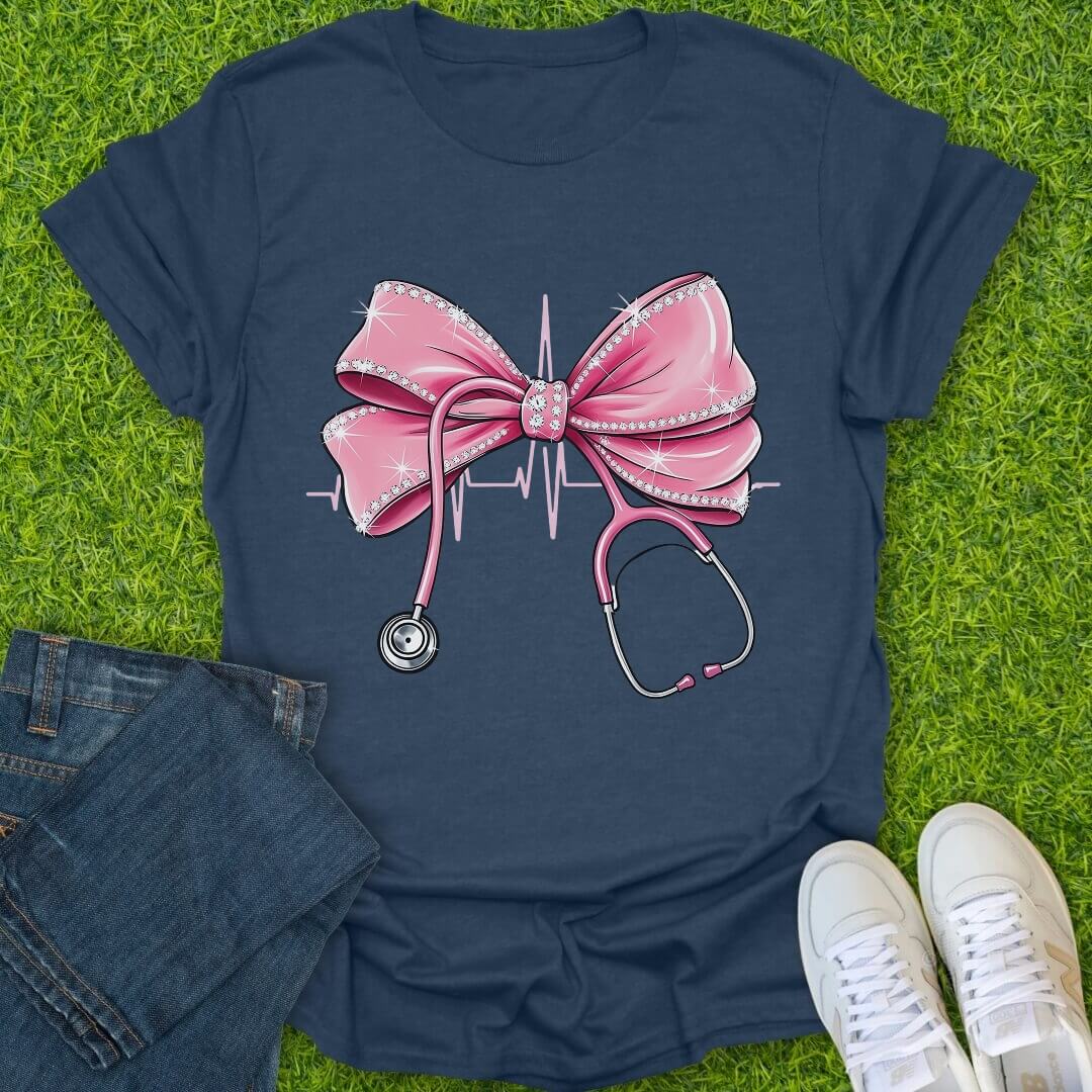 T-Shirt Heather Navy / S Nurse Glam Tee