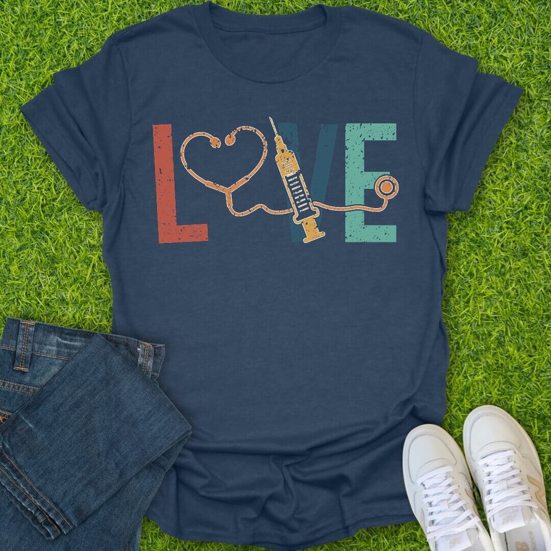 T-Shirt Heather Navy / S Nurse Love Tee