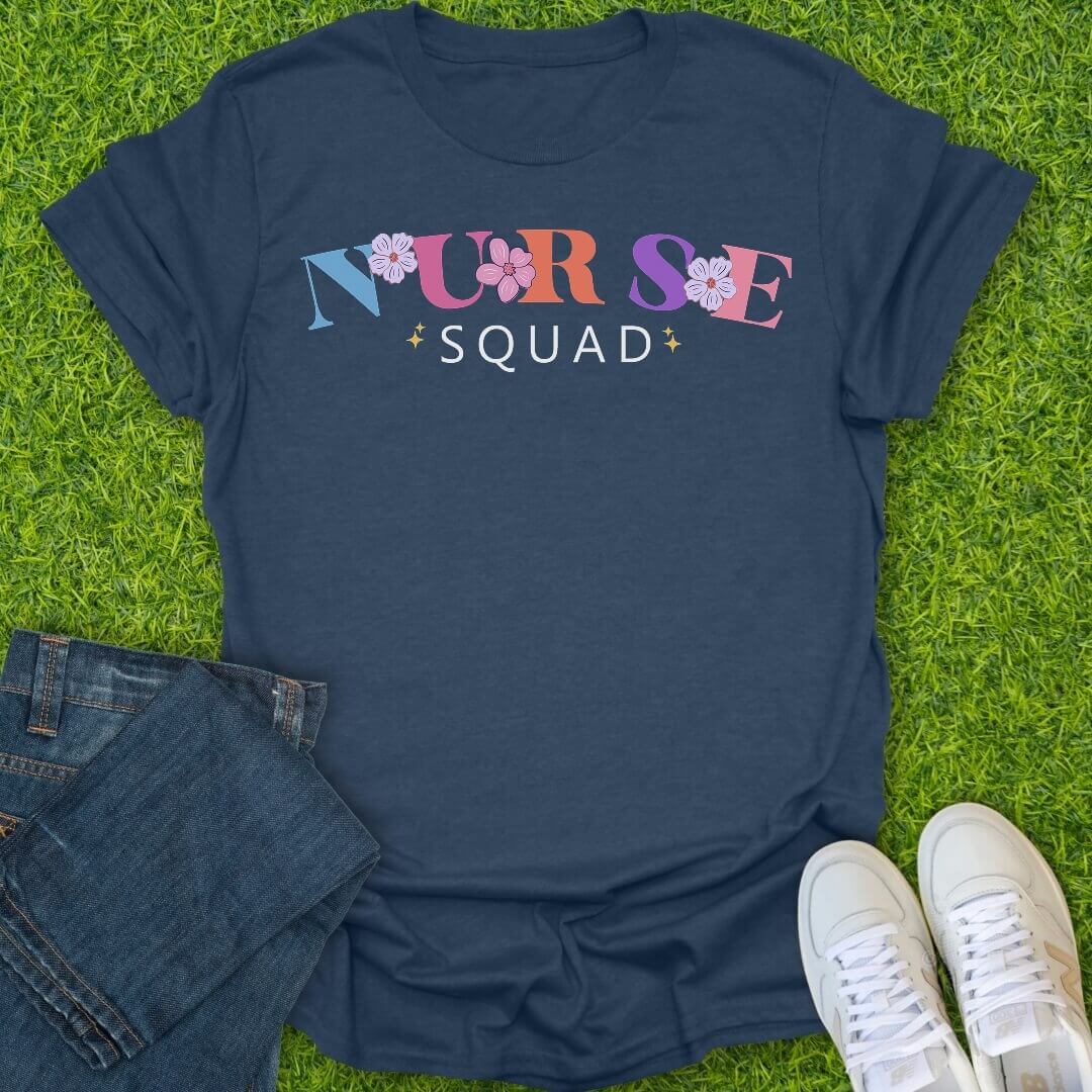 T-Shirt Heather Navy / S Nurse Squad Tee