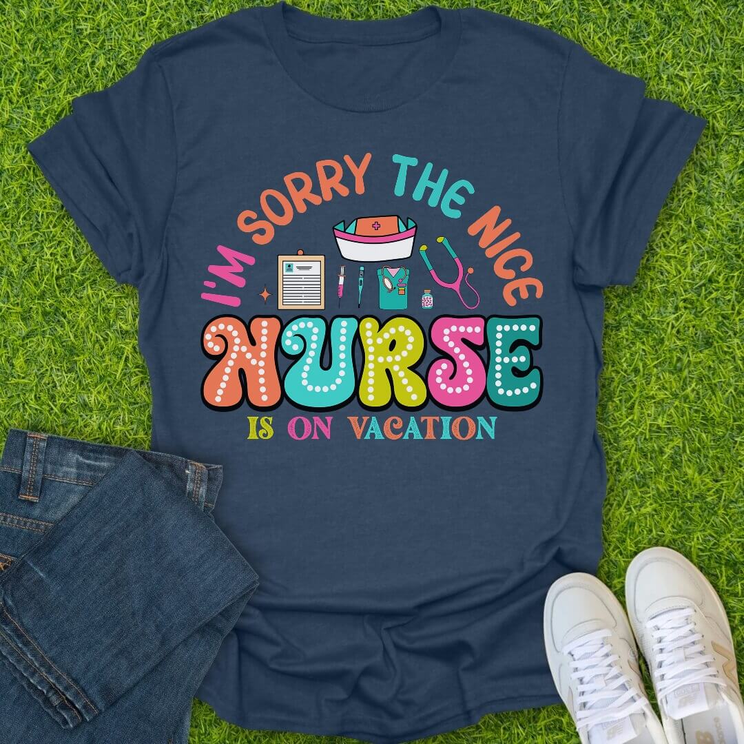 T-Shirt Heather Navy / S On Vacation Tee