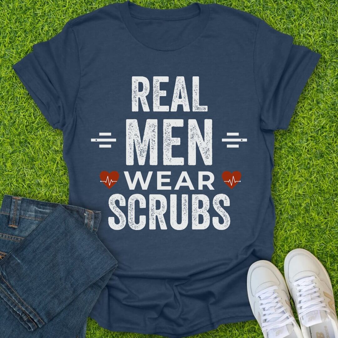 T-Shirt Heather Navy / S Real Men Tee