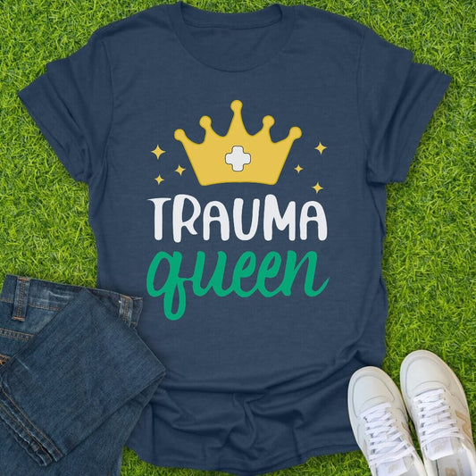 T-Shirt Heather Navy / S Trauma Queen Tee
