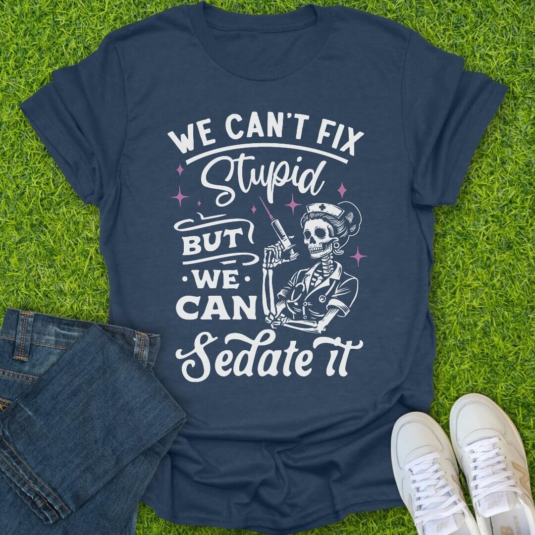 T-Shirt Heather Navy / S We Can Sedate It Tee