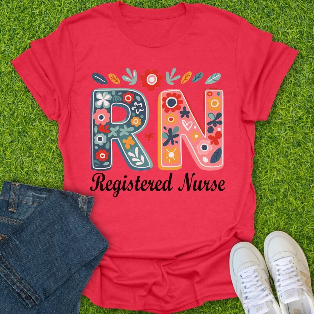 T-Shirt Heather Red / S Bloom RN Tee