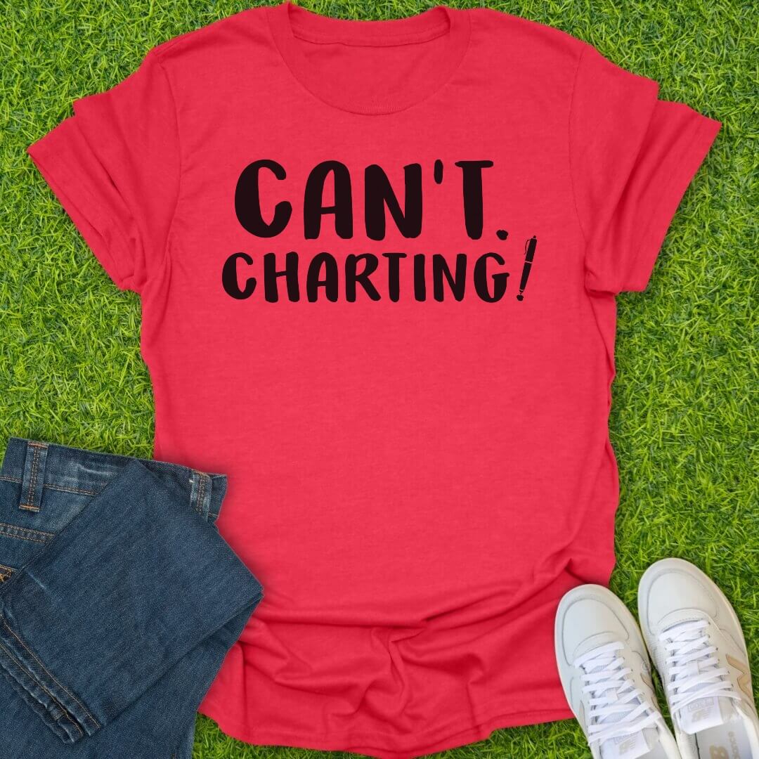 T-Shirt Heather Red / S Can't Charting Tee