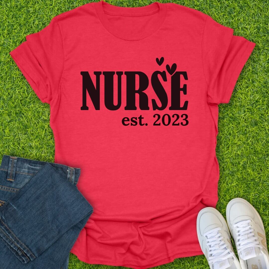 T-Shirt Heather Red / S Custom A New Chapter In Care Tee