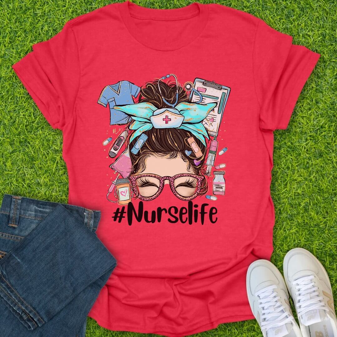 T-Shirt Heather Red / S Essentials Hair Day Tee