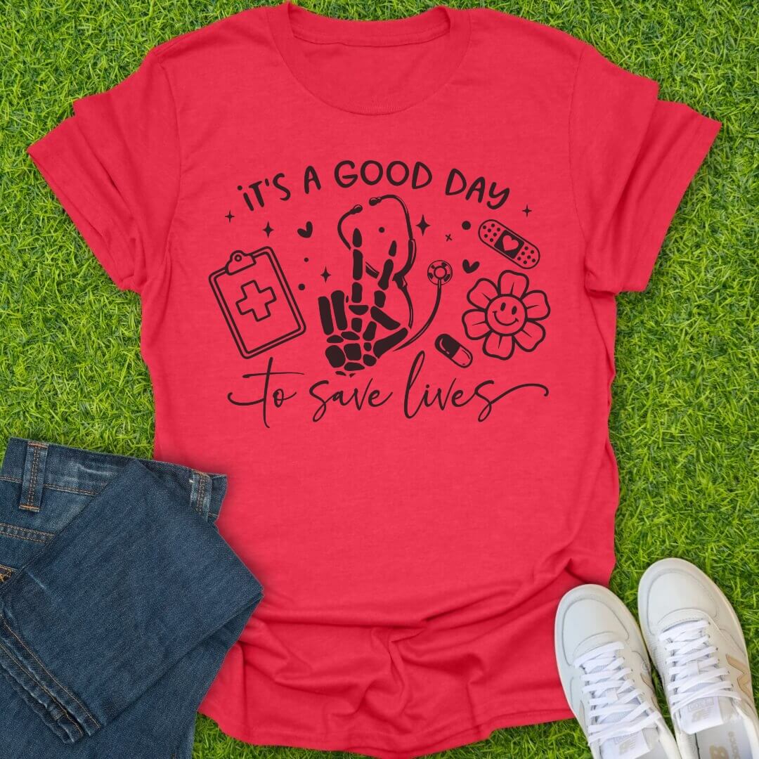 T-Shirt Heather Red / S Good Bones Better Days Tee
