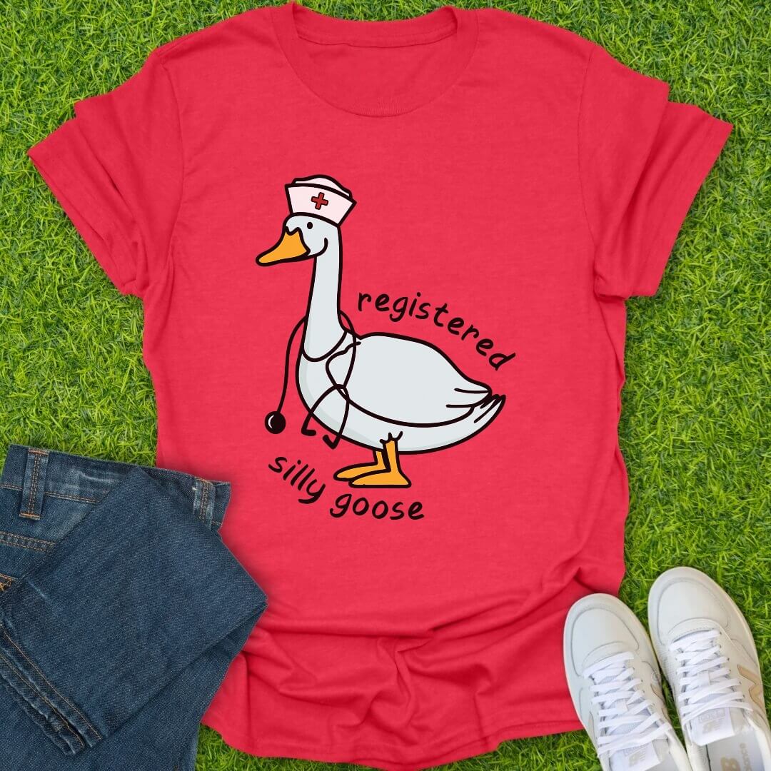 T-Shirt Heather Red / S Goose On Duty Tee