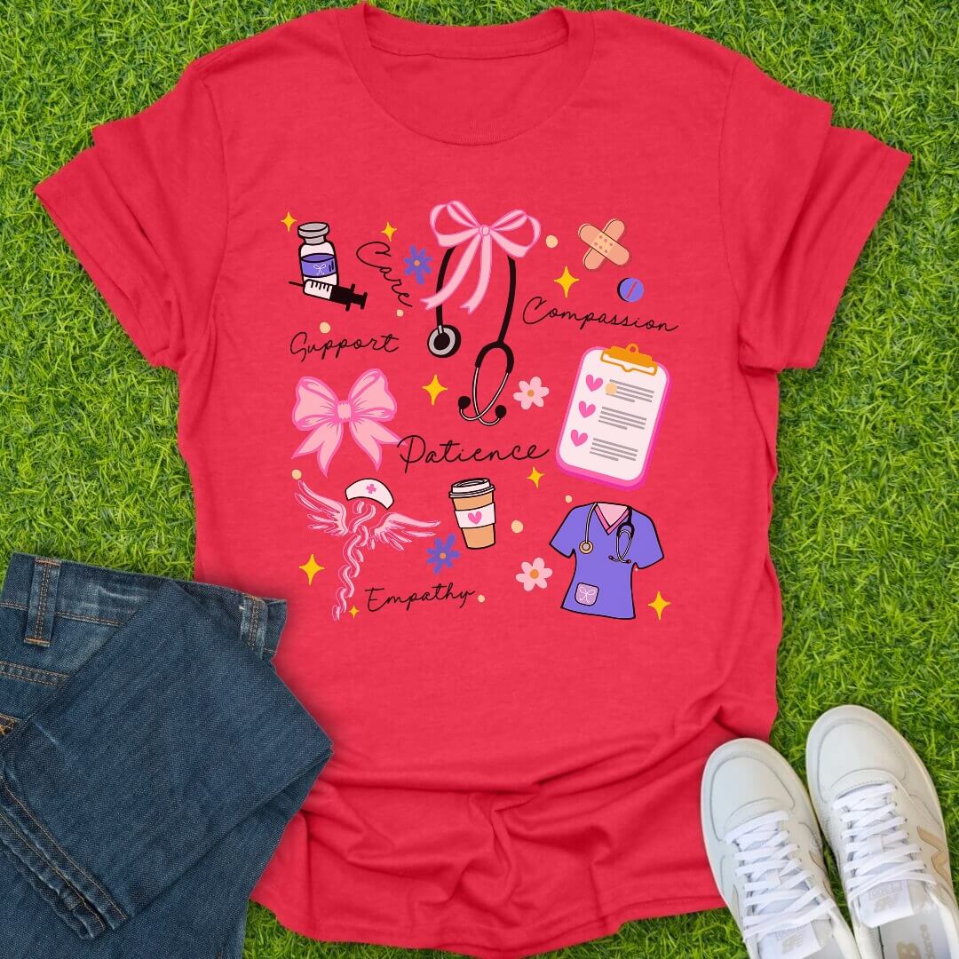 T-Shirt Heather Red / S Grace In Action Tee