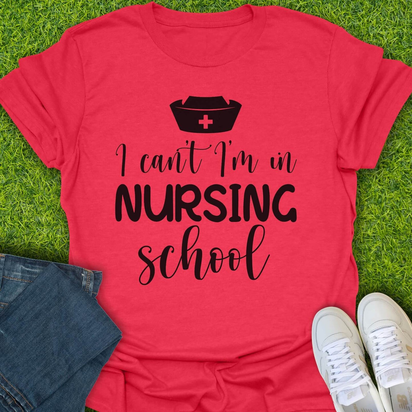 T-Shirt Heather Red / S I'm In Nursing School Tee