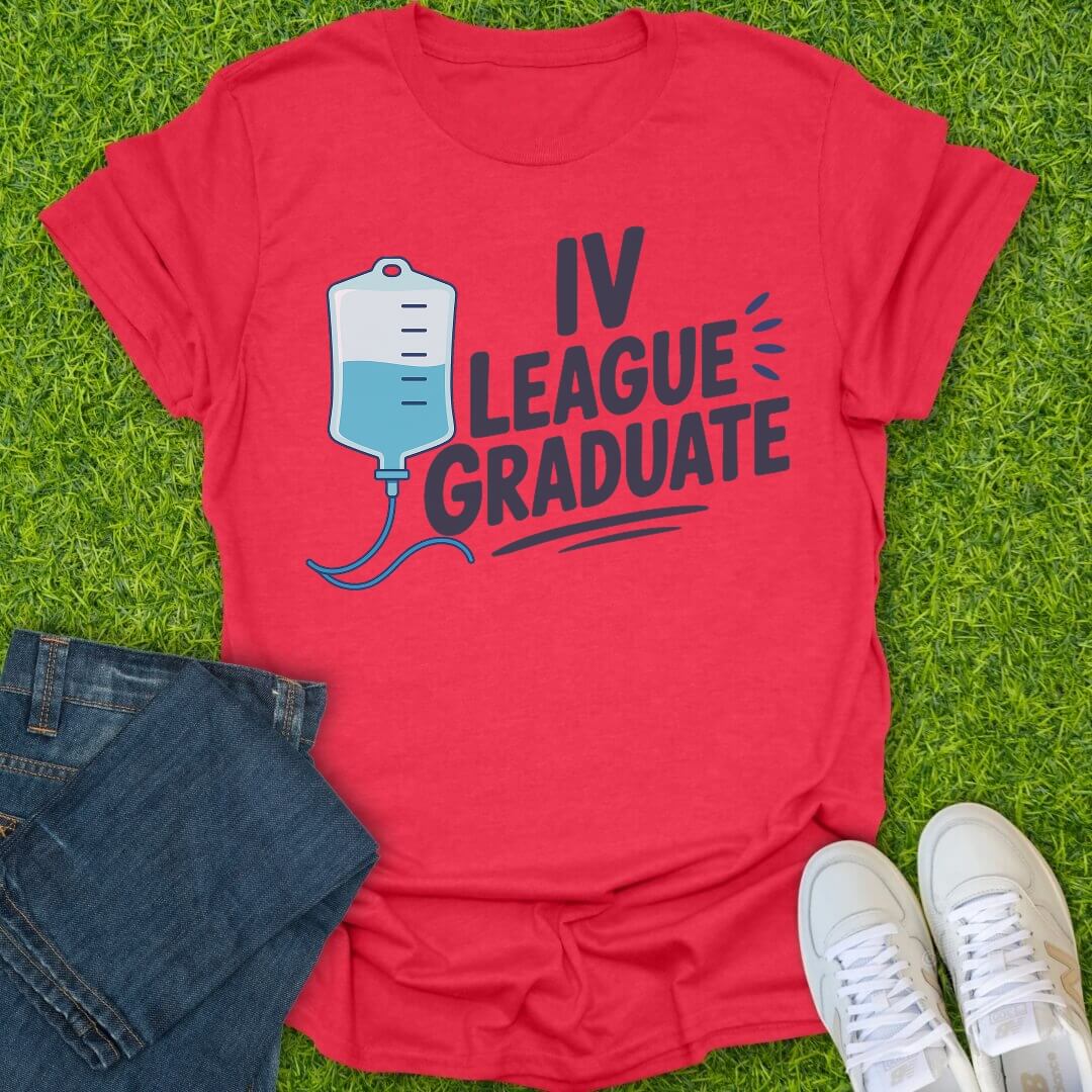 T-Shirt Heather Red / S IV League Graduate Tee