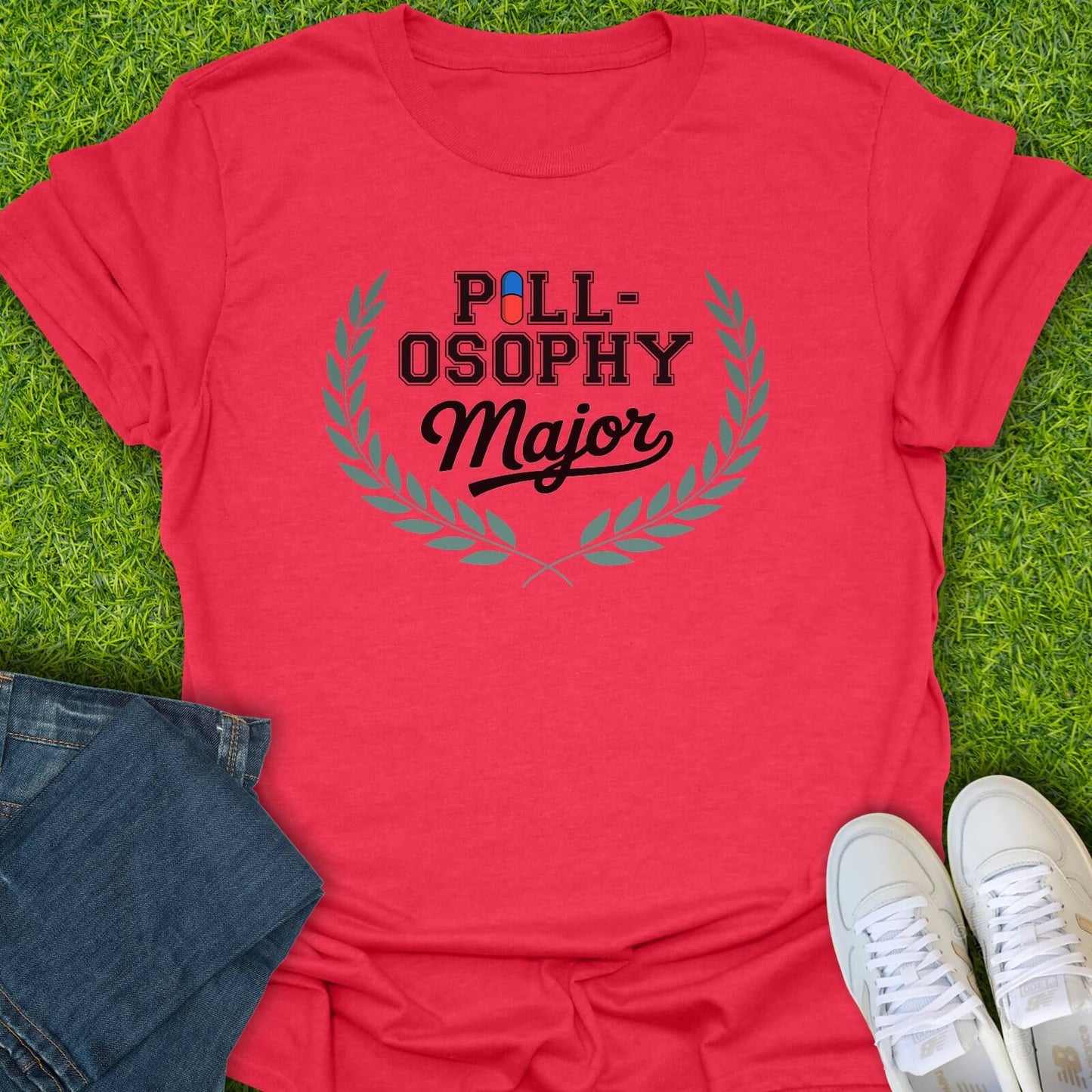 T-Shirt Heather Red / S Pillosophy Major Tee